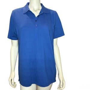 NWOT Edward's women Royal blue polo shirt Size Large